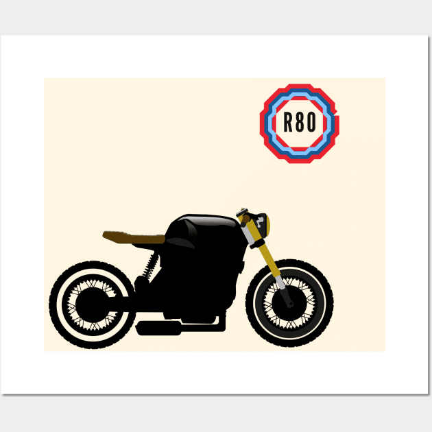 Motorbike Scrambler Wall Art by ParadisePD_TEE